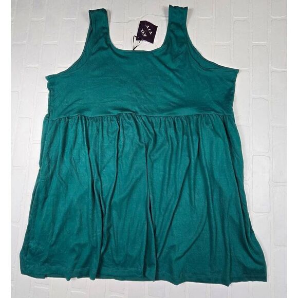 Ava & Viv Teal Sleeveless  Dress 4X - Picture 2 of 4